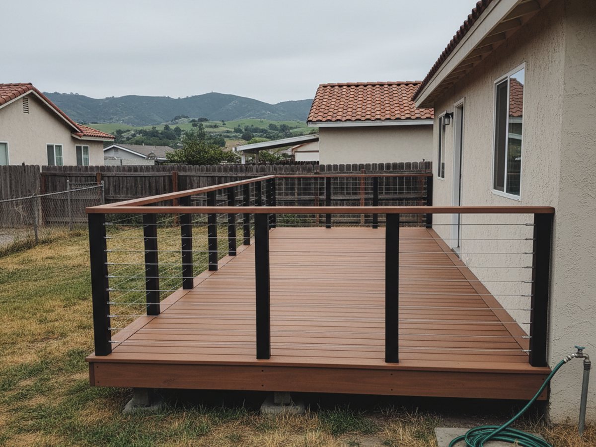 Custom Deck Design completed by Apex Deck in San Diego, CA